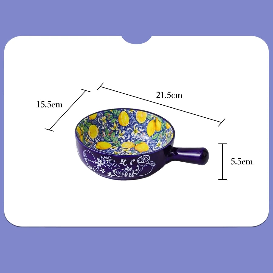 1pc Ceramic Tableware Bohemian Style Retro Tableware Creative
