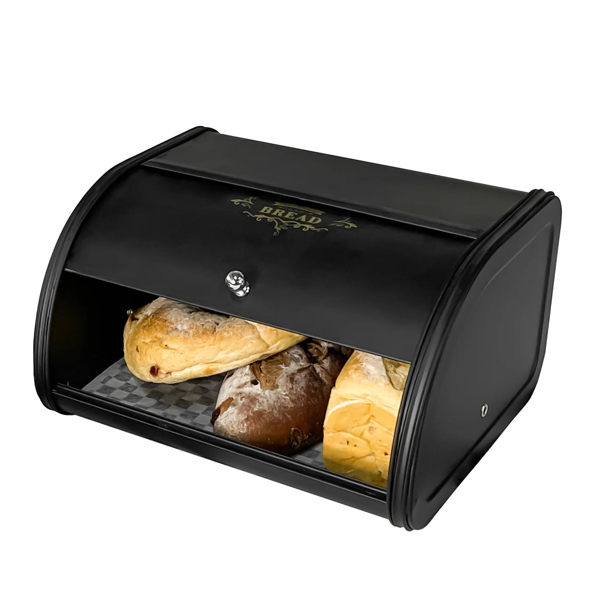 Metal Bread Box Black Bread Bin Bread Storage