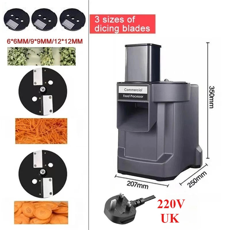 110v/220v Commercial Vegetable Cutter In Automatic Electric