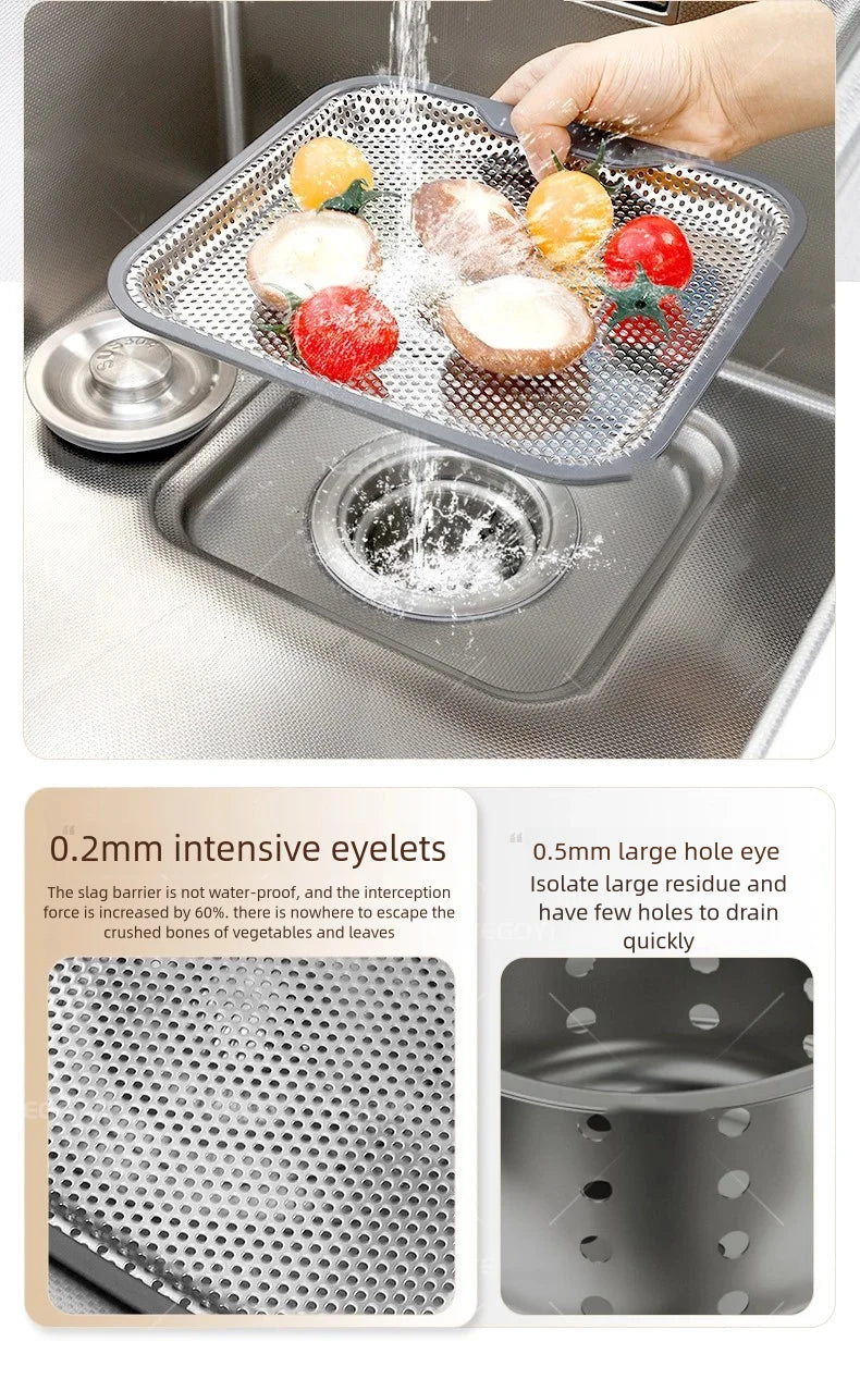 316l Stainless Steel Sink Durable Large Slot Wash