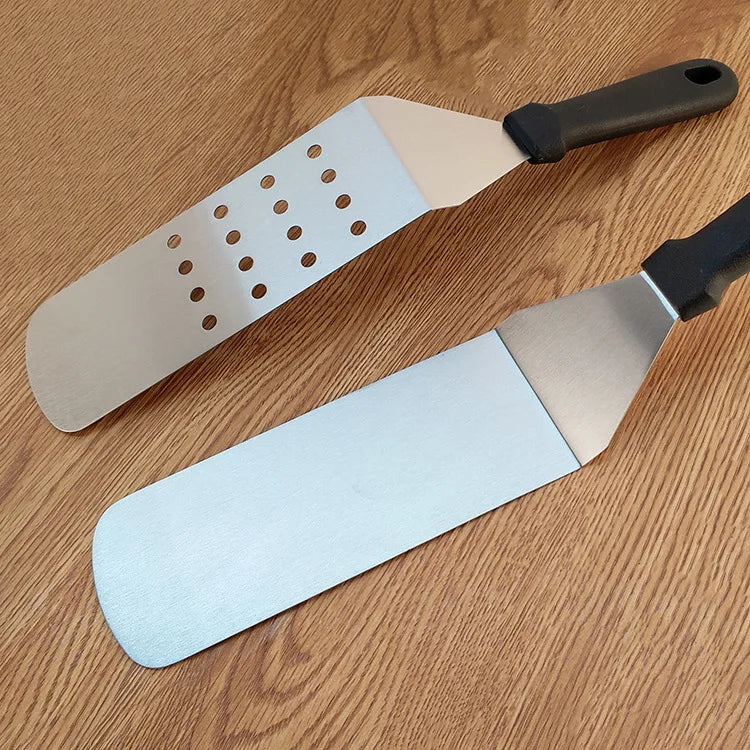 Stainless Steel Scraper Cooking Spatula Barbecue Spatula Plate