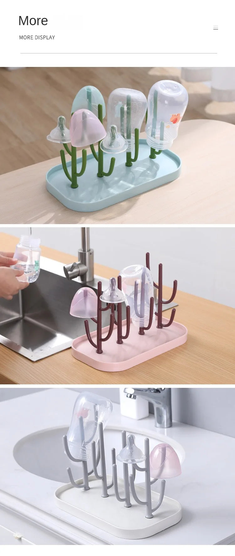 Baby Feeding Bottle Drain Rack Nipple Feeding Cup