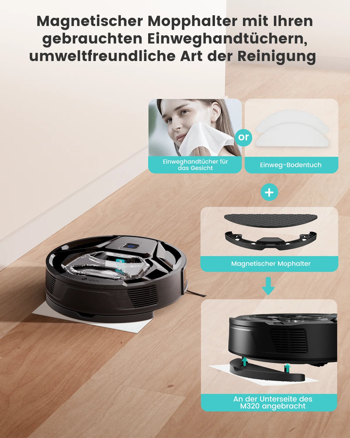 Lefant M320 Robot Vacuum Cleaner 000 Pa Suction
