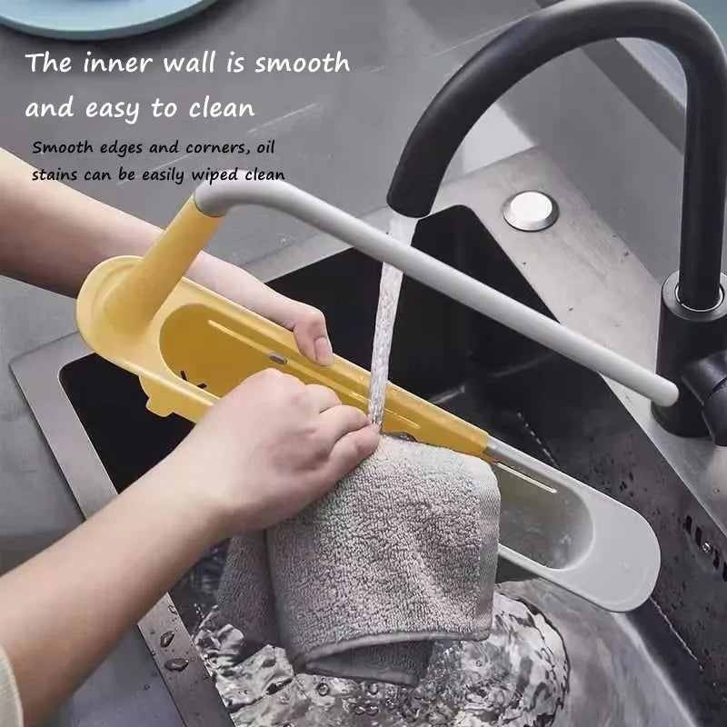 Sink Drain Rack Telescopic Sink Shelf Sinks Organizer