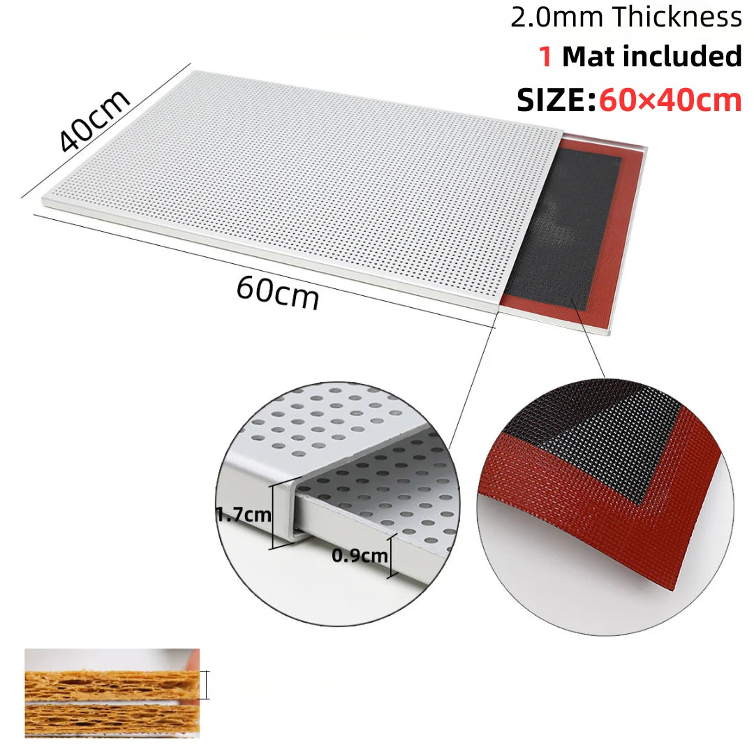 Puff Pastry Baking Tray Mille Feuille Rectangular Pastry
