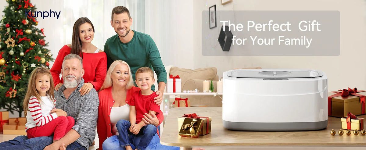 Kunphy Ultrasonic Machine 40khz Jewelry Cleaner Ultrasonic Bath