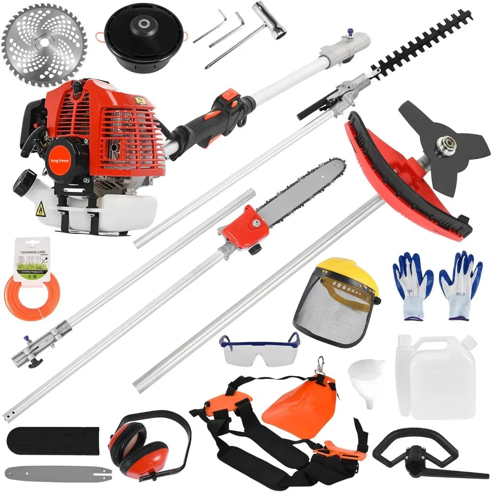 5-In-1 Gas Powered Multi 52cc String Trimmer Edger