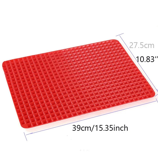 Silicone Bbq Pizza Mat Pyramid Microwave Oven Baking
