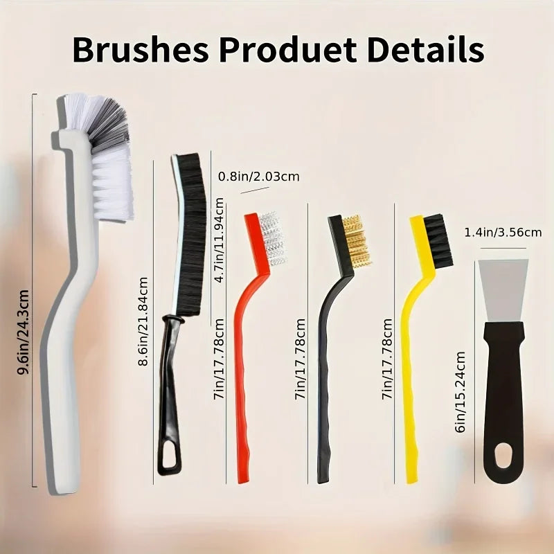 11pcs Multi-Purpose Cleaning Brush Long Handles Design Tight