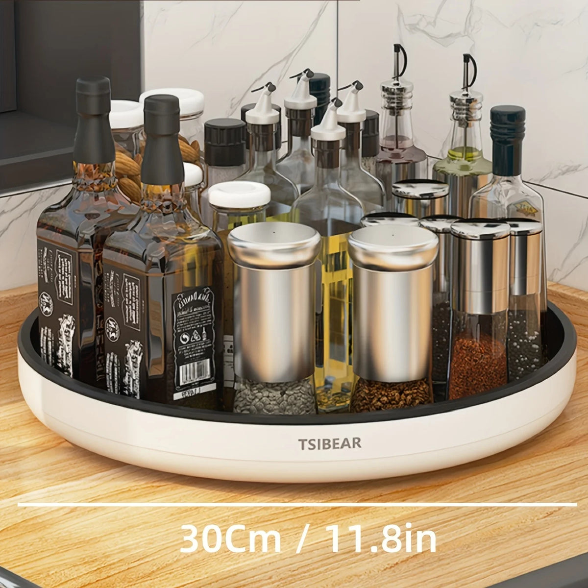 1pc Multi-Functional 360 Rotating Organizer - Durable Plastic