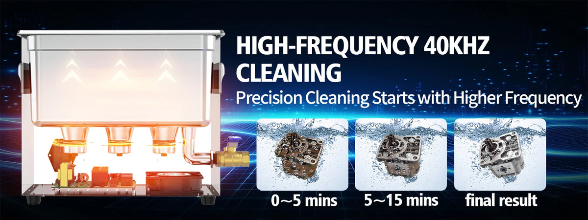 2l Ultrasonic Cleaner Bath Degas Semiwave 60w 120w