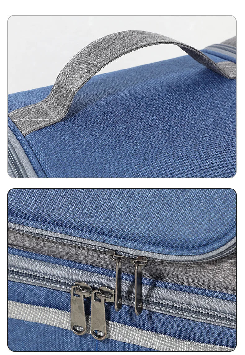 Oxford Large Capacity Cooler Bag Waterproof Zipper Thermal