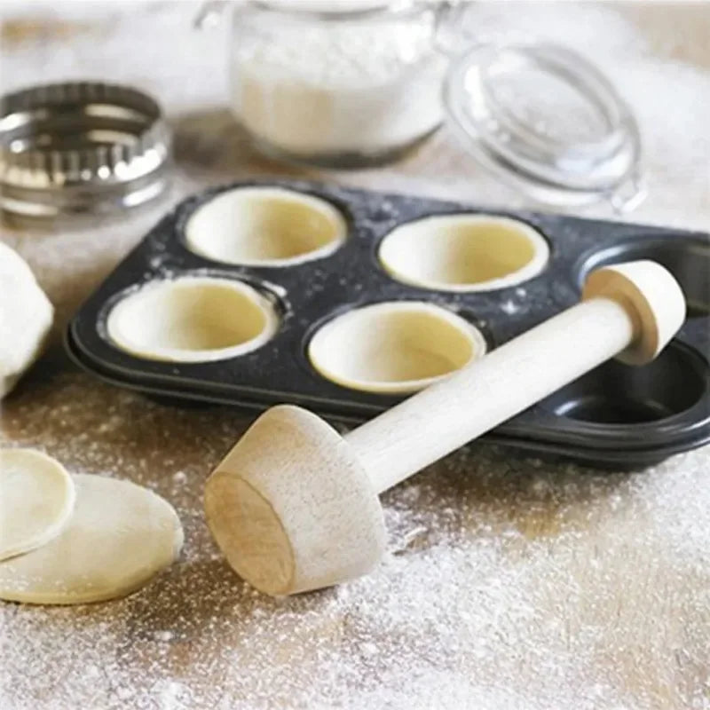 Wooden Egg Tart Double Sides Pastry Egg Tart