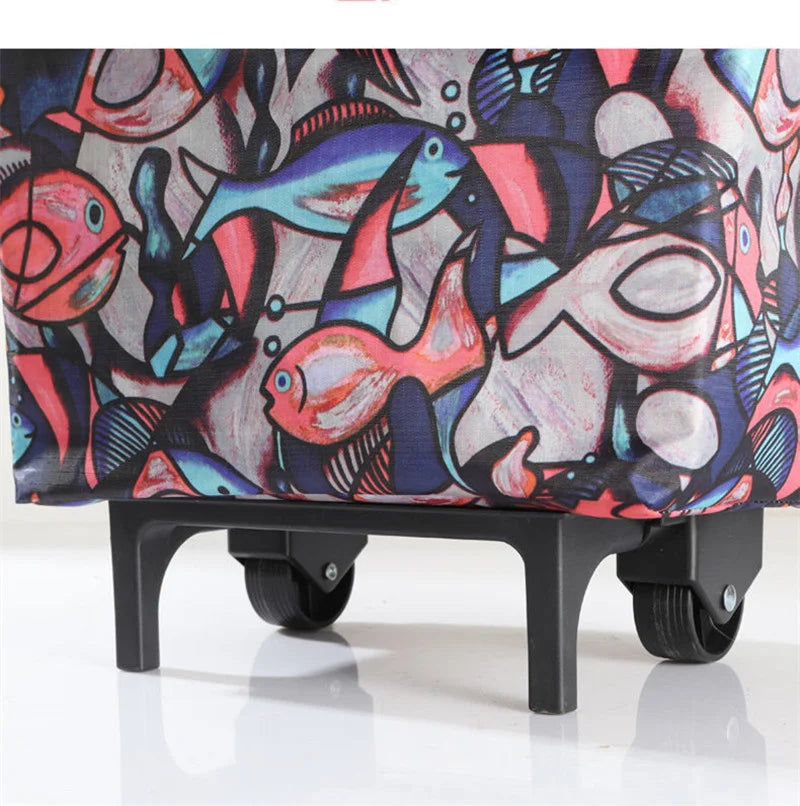 Folding Storage Bag High Capacity Shopping Food Organizer