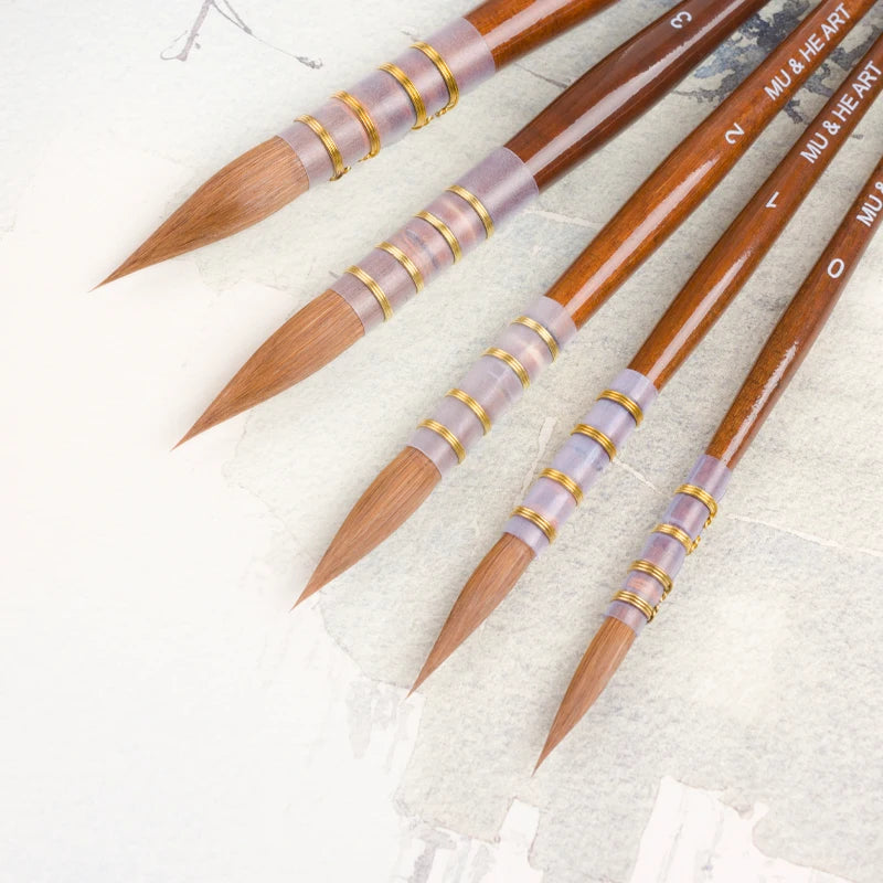 High Quality Kolinsky Sable Hair Mixed Watercolor Painting