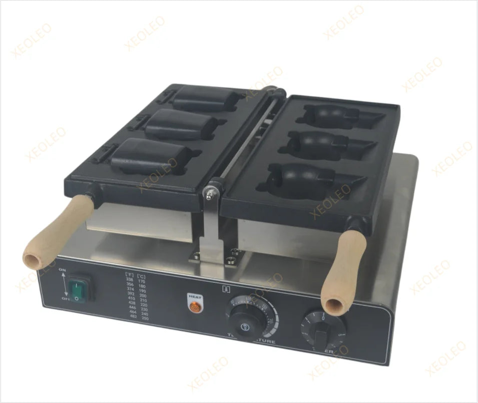 Xeoleo Electric Cartoon Kitty Cat Waffle Machine 1800w