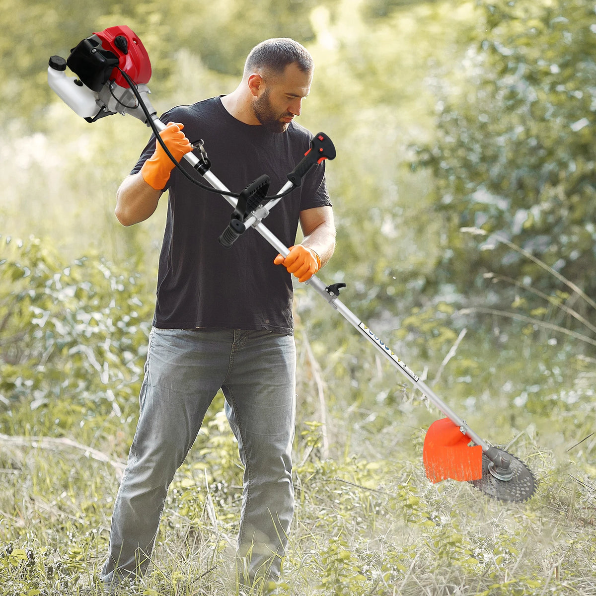 52cc Weed Wacker 2-Stroke Gas Grass Trimmer 4-In-1