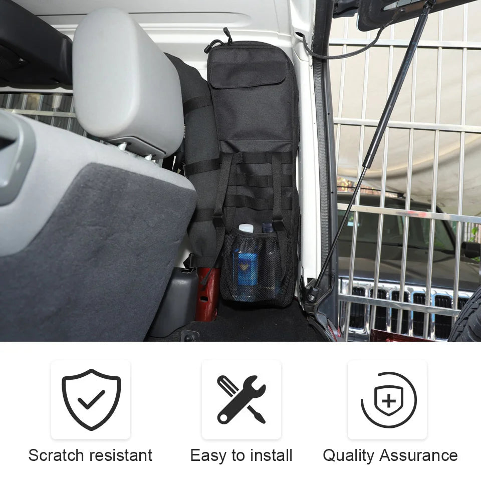Tesin Car Trunk Door Roll Bar Anti-Roll Storage