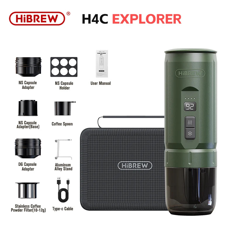 Hibrew H4c Espresso Coffee Machine 3in1 Travel Coffee