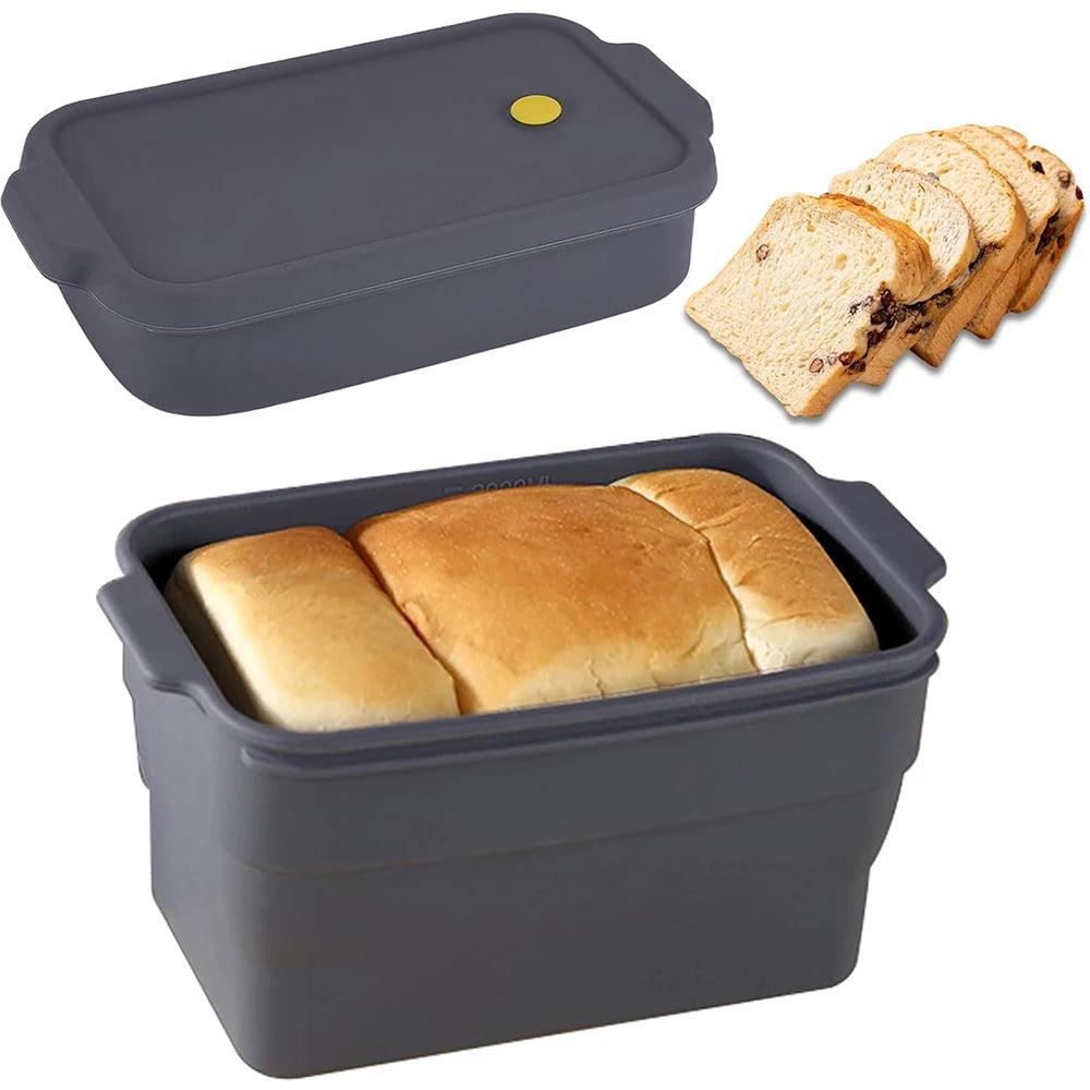 Lmetjma Silicone Bread Loaf Pan Collapsible Bread Toast