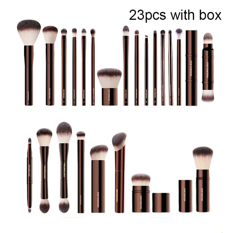 23pcs/Set Hg Metal Makeup Brushes Powder Foundation Blusher