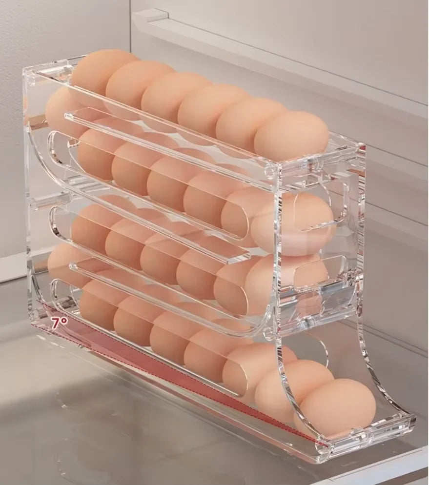 Practical Refrigerator Egg Storage Box 30 Grids Plastic