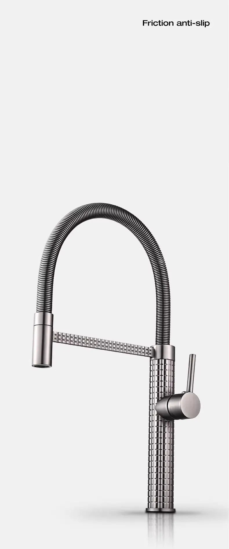 Faucet Steel Drill Universal 360 Rotate Pull-Out Faucet