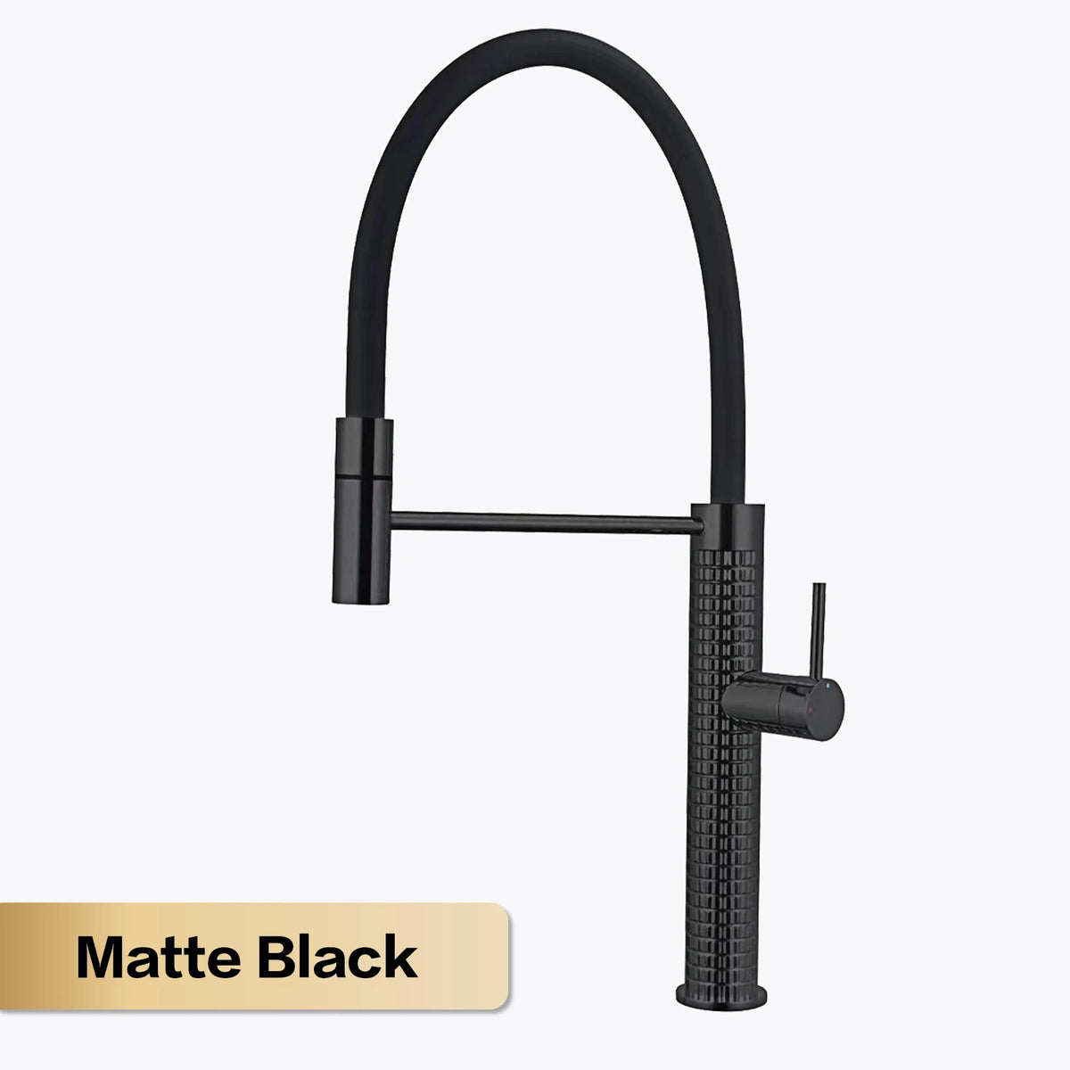 Aitana Gun Gray Luxury Brass Faucet Handle Cold
