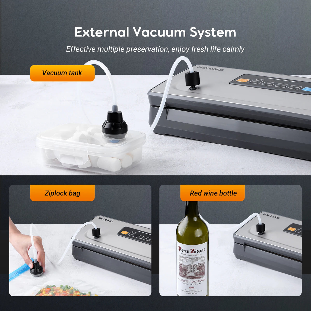 Inkbird Cordless Vacuum Sealer Machine Ink-Vs06 Vacuum Packing