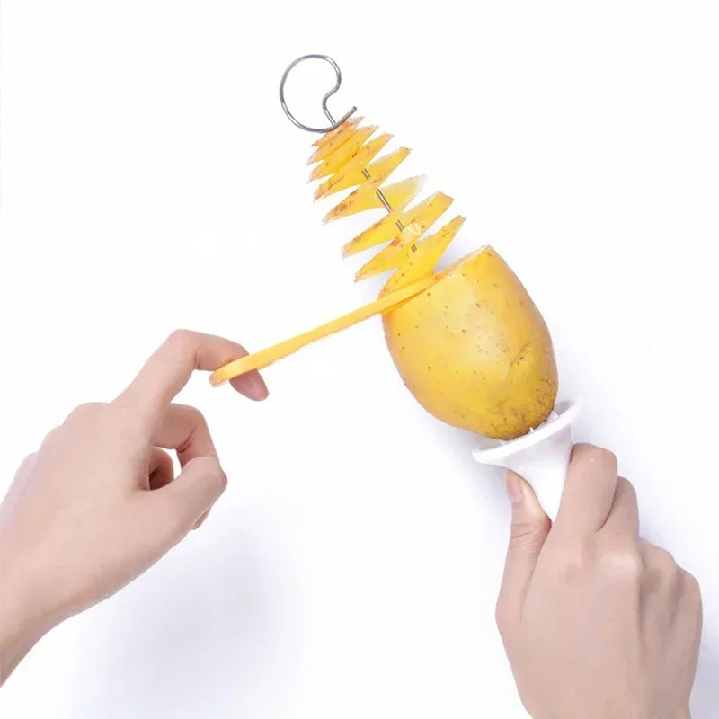 Spiral Potato Cutter Stainless Steel Sticks Spiralizer Chips