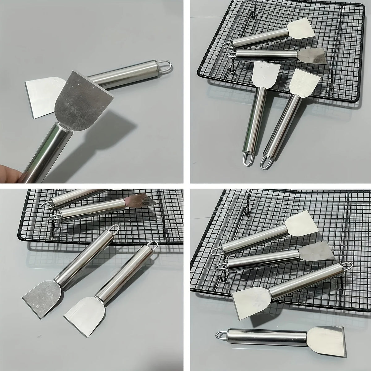 Versatile Cleaning Scraper Durable Metal Stainless Steel Glue