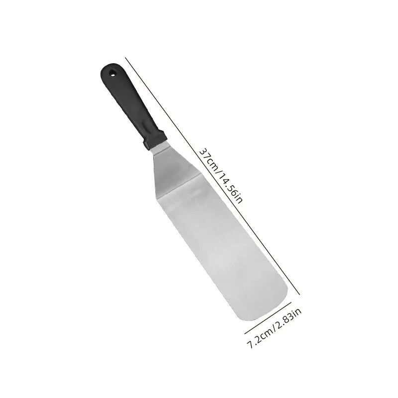 Stainless Steel Scraper Cooking Spatula Barbecue Spatula Plate