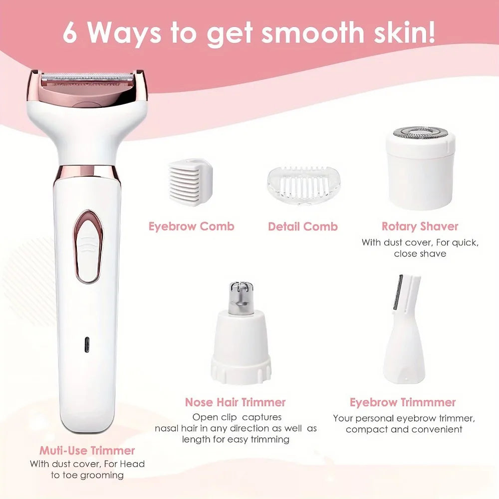 Women Electric Hair Removal Device Electric Epilator Wet