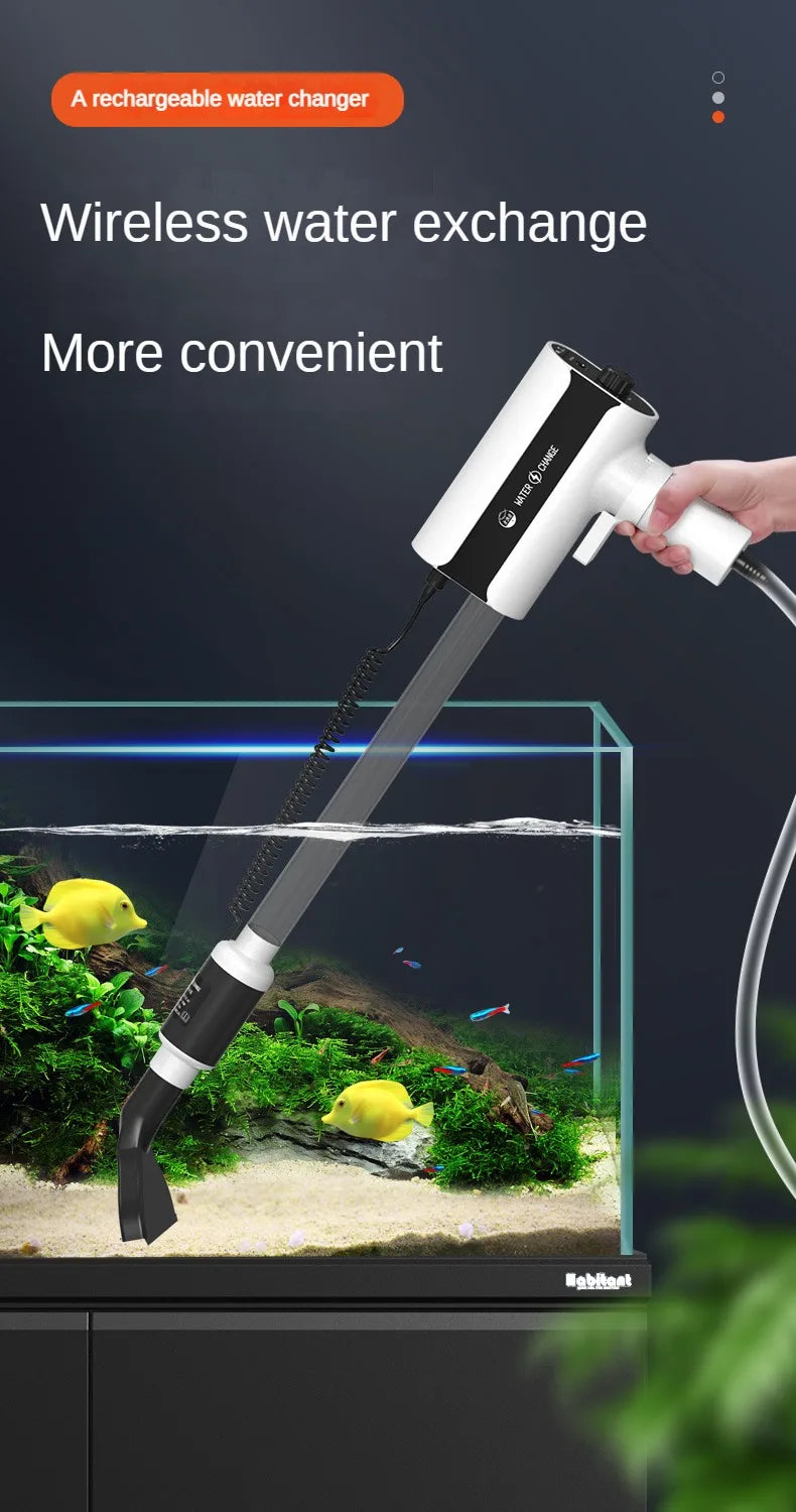 Fish Tank Water Exchanger Wireless Electric Water Pump