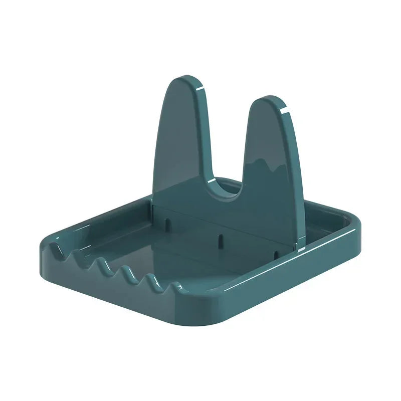 1pc Foldable Pot Lid Rack Stand Organizer Plastic