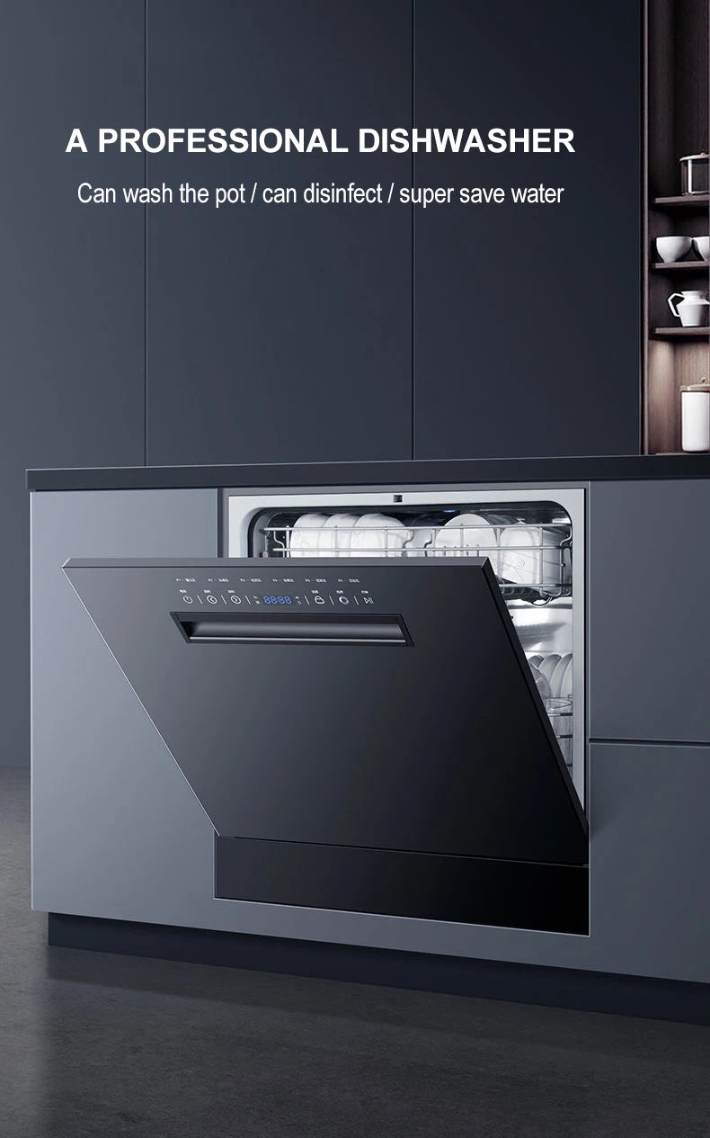 12 Sets Of Built-In Dishwashers Large Capacity Stainless
