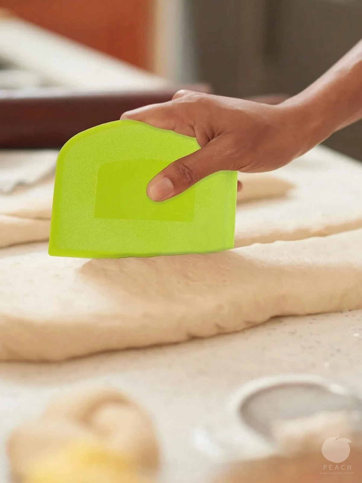 2pcs Dough Scraper Bowl Food-Safe Plastic Dough Cutter