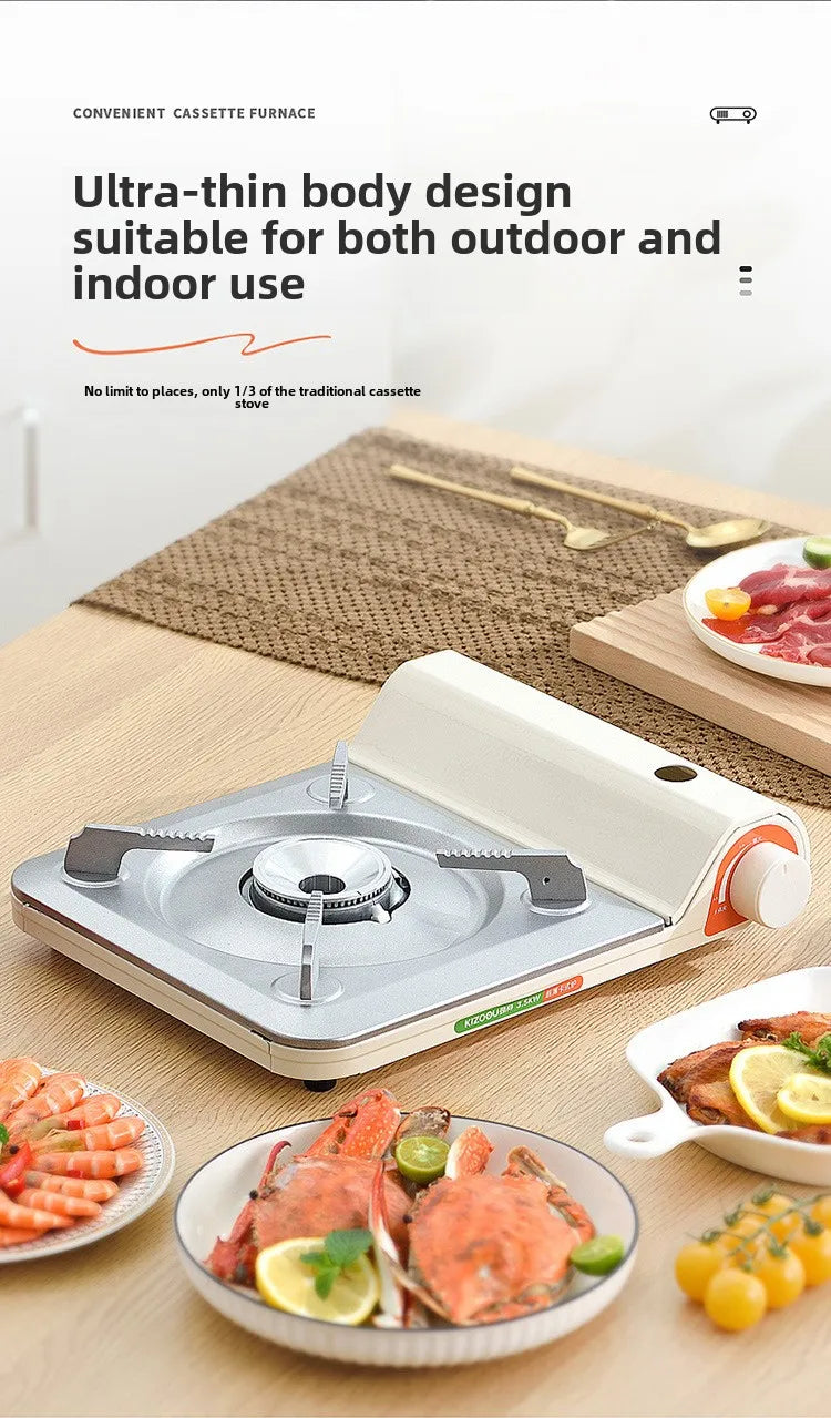 Ultra Thin Gas Cartridge Stove Outdoor Pot Casca