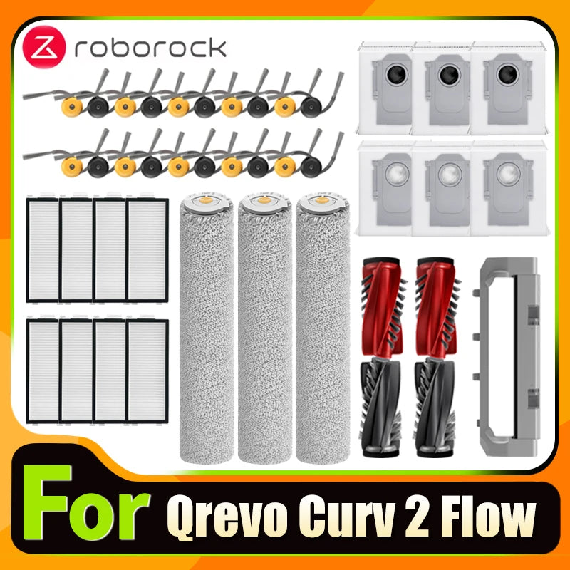 Roborock Qrevo Curv Flow Robot Vacuum Cleaner Dust