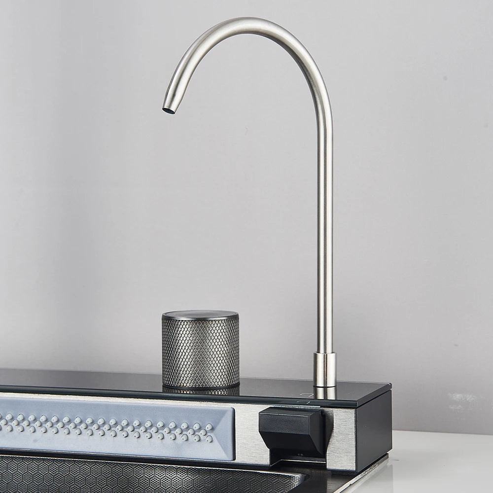 304 Stainless Steel Waterfall Sink Digital Display Large