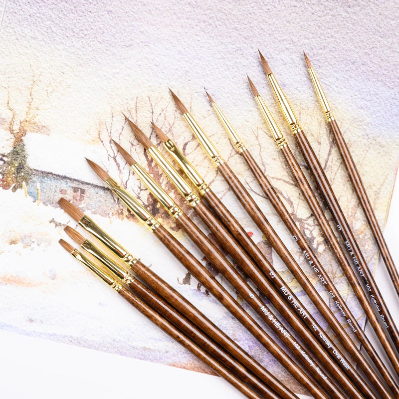 High Quality Pure Kolinsky Hair Artist Paint Watercolor