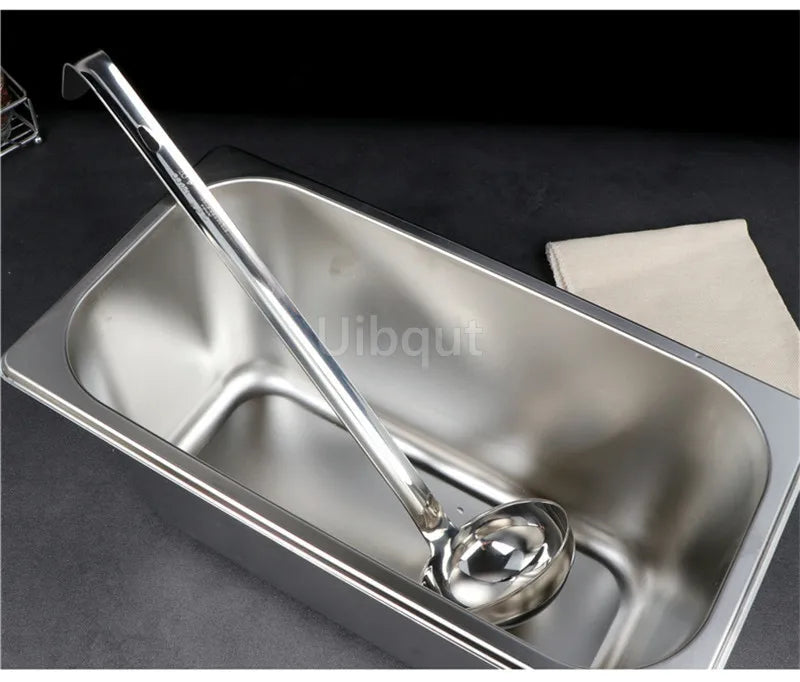 Stainless Steel Long Handle Ladle Serving Spoon Big