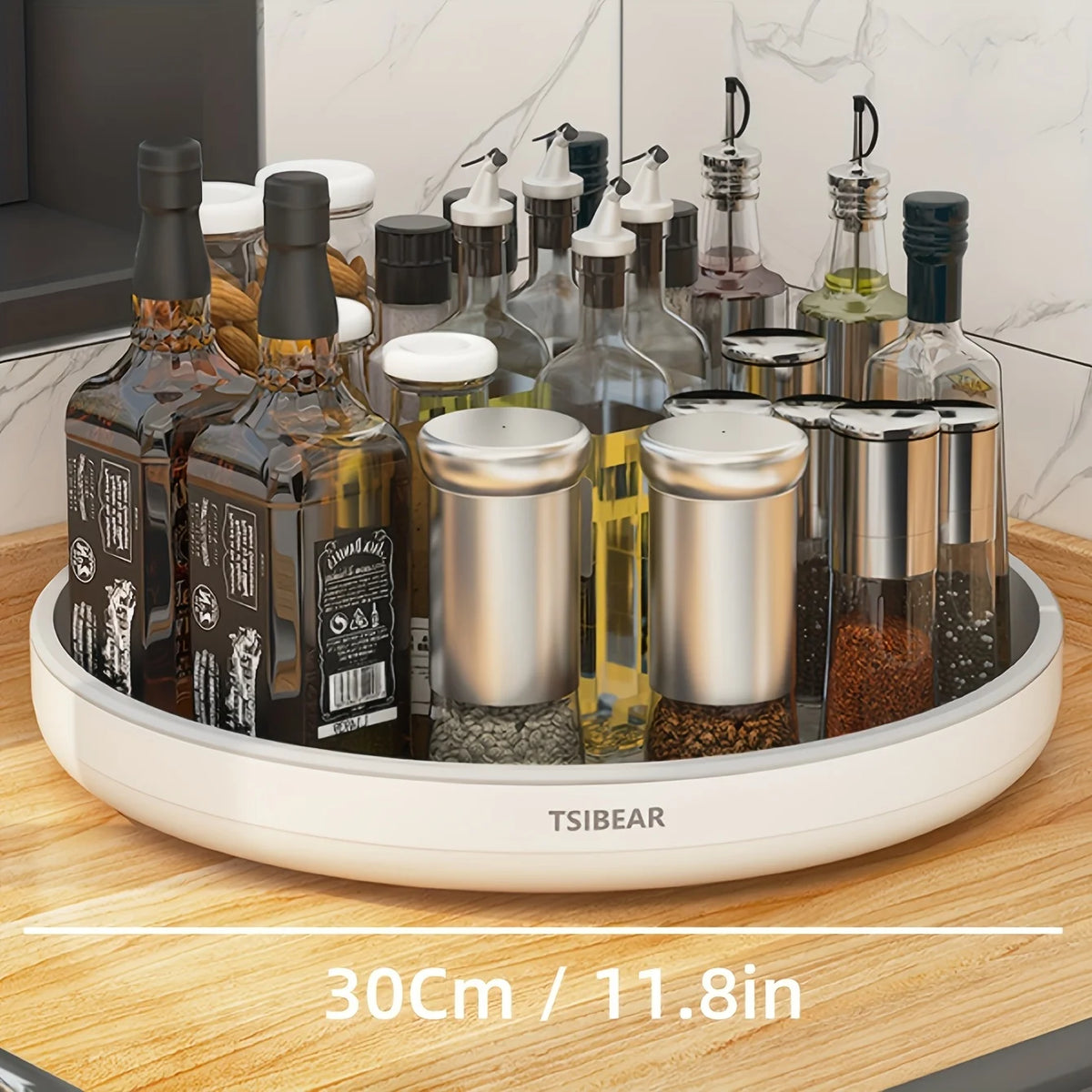 1pc Multi-Functional 360 Rotating Organizer - Durable Plastic
