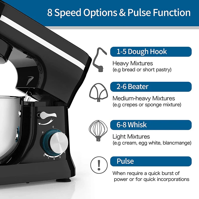 Powerful Stand Mixer Electric Blender Desktop Egg Whisk