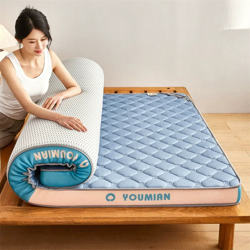 Latex Memory Foam Mattress Soft Pad Bed Bedroom