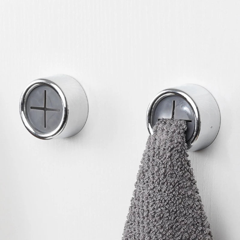 Towel Holder Sucker Wall Bathroom Laundry Cloth Rag