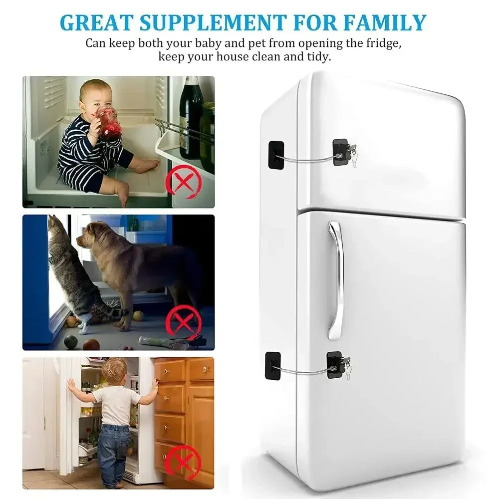 Refrigerator Door Lock Child Proof Fridge Door Lock