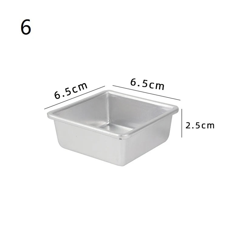 Ays 1pc Rectangular Mold Aluminum Alloy Lunch Meat