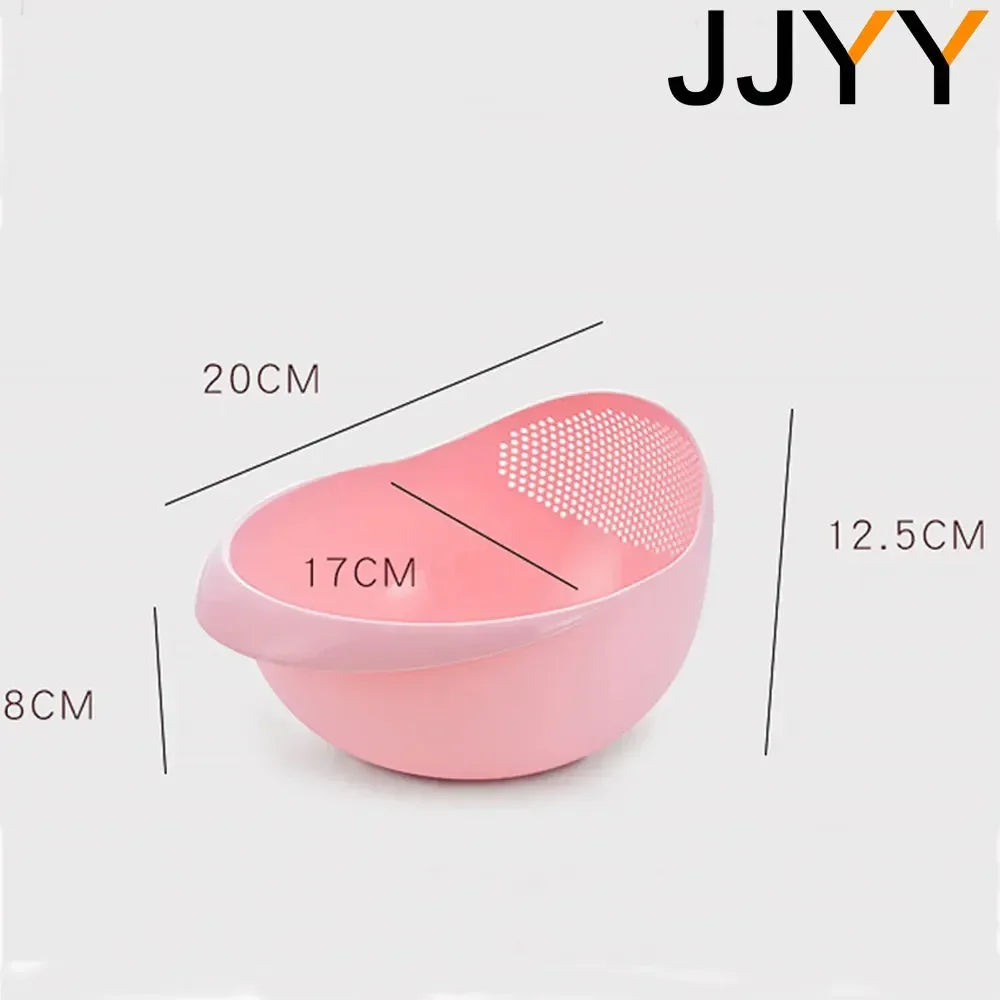 Sink Drainer Plastic Colander Handle Rice Strainer Bowl
