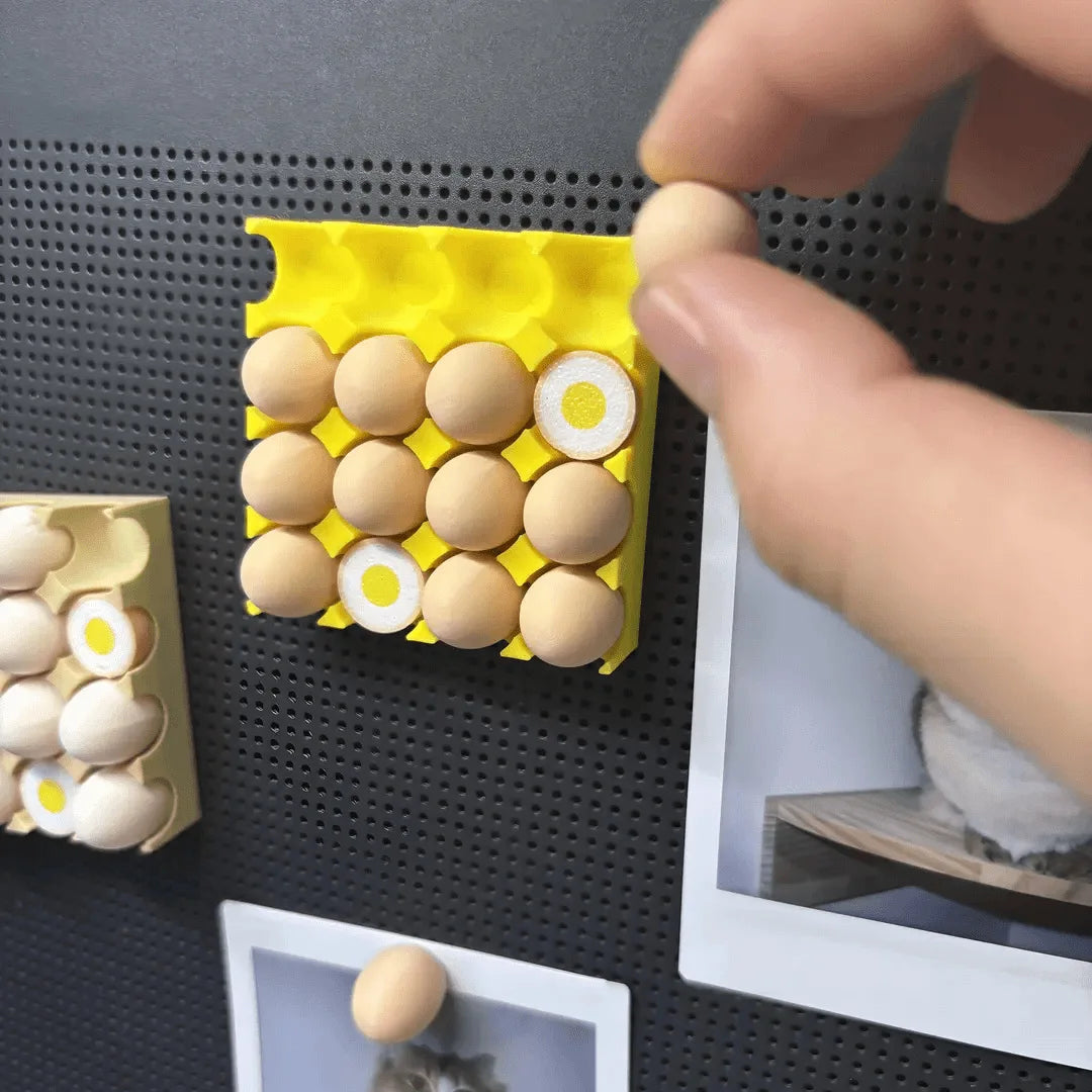1pcs Magnetic Egg Carton Fridge Magnet Self Adhesive